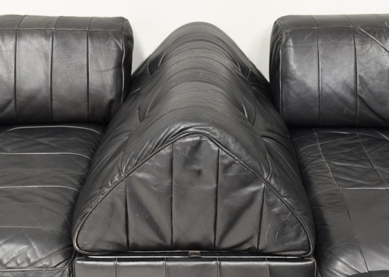 Image 1 of De Sede DS-88 Sectional Sofa in Black leather – Switzerland, circa 1970