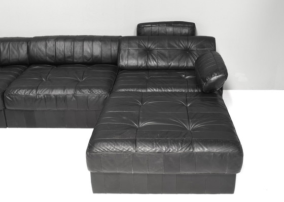 Image 1 of De Sede DS-88 Sectional Sofa in Black leather – Switzerland, circa 1970