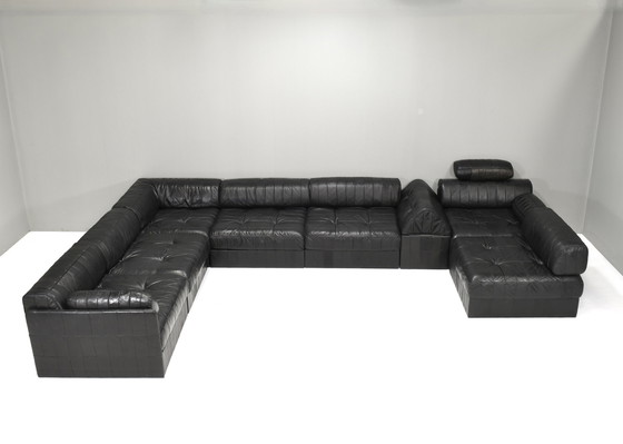 Image 1 of De Sede DS-88 Sectional Sofa in Black leather – Switzerland, circa 1970