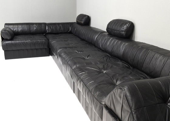 Image 1 of De Sede DS-88 Sectional Sofa in Black leather – Switzerland, circa 1970