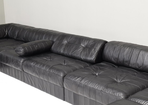 Image 1 of De Sede DS-88 Sectional Sofa in Black leather – Switzerland, circa 1970