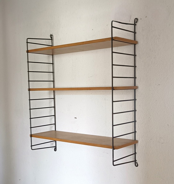 Image 1 of Fifties Wall Rack With Three Shelves