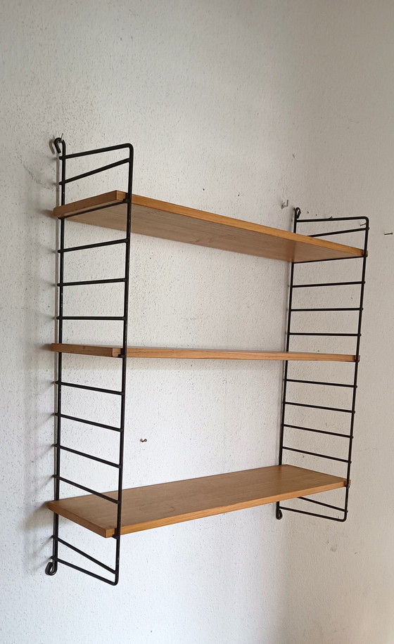 Image 1 of Fifties Wall Rack With Three Shelves