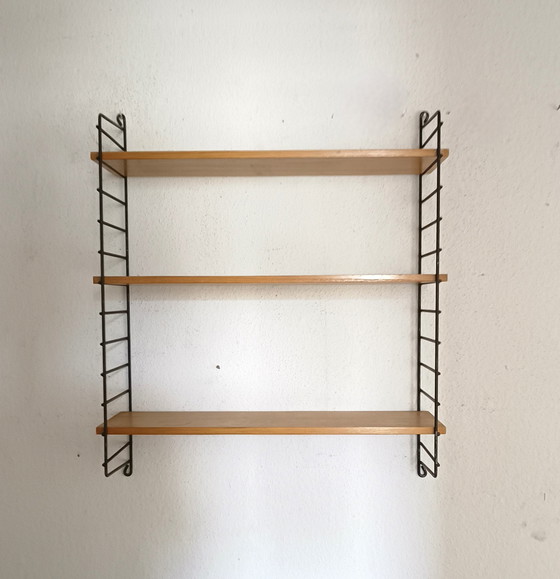 Image 1 of Fifties Wall Rack With Three Shelves