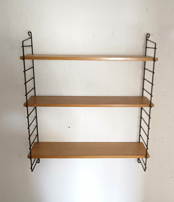 Image 1 of Fifties Wall Rack With Three Shelves