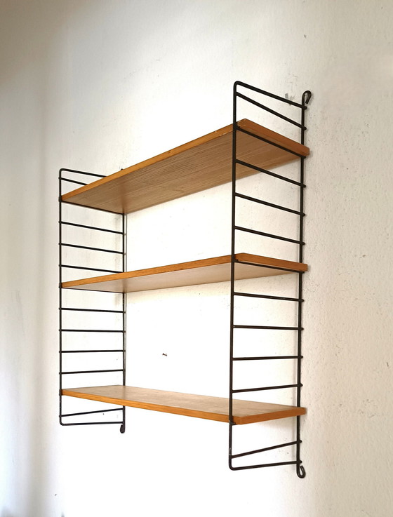 Image 1 of Fifties Wall Rack With Three Shelves