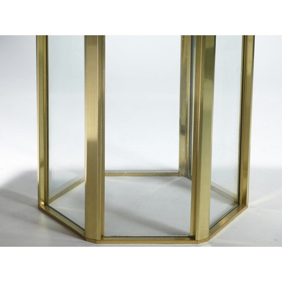 Image 1 of Italian lacquer and brass table by Romeo Rega - 1970s