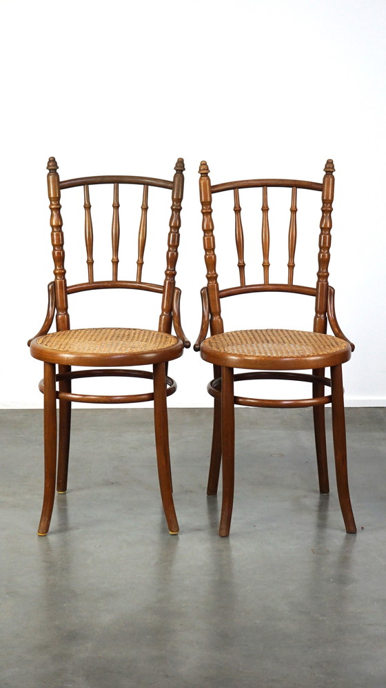 Image 1 of 4 x Chaises de bistro vintage Thonet