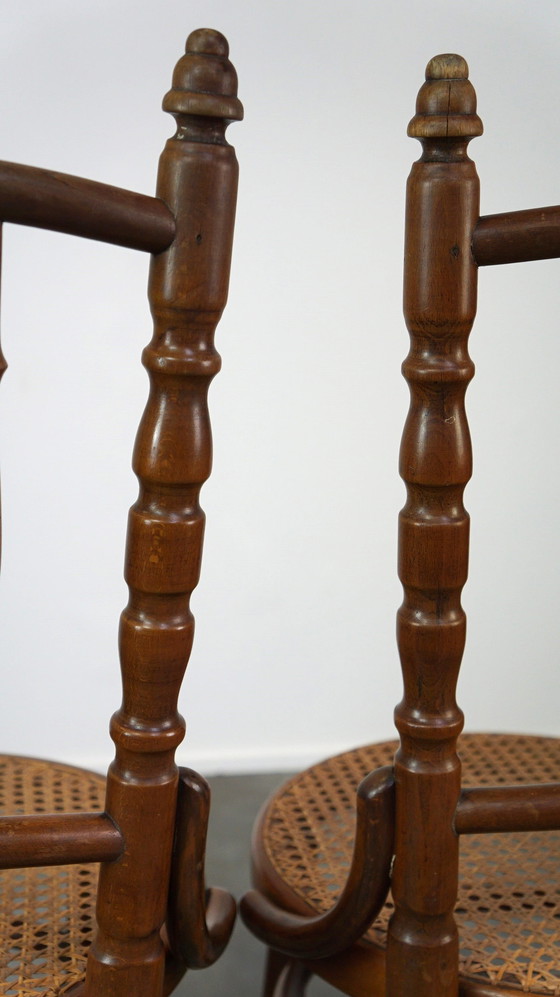 Image 1 of 4 x Vintage Thonet design bistro chairs