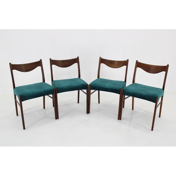 Image 1 of Set of 4 vintage dining chairs by Arne Wahl Iversen for Glyngøre Stolefabrik, Denmark 1960