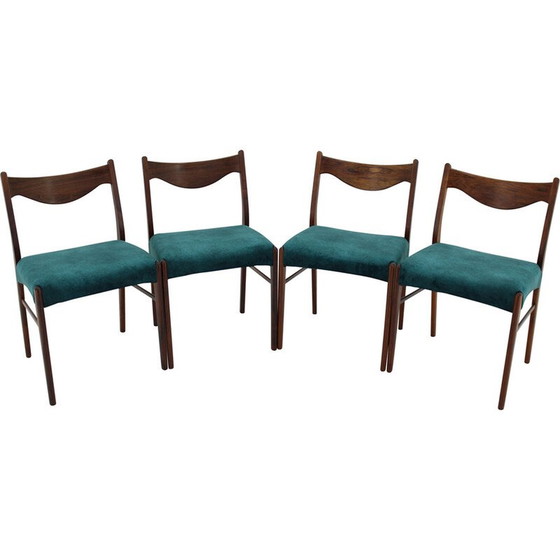Image 1 of Set of 4 vintage dining chairs by Arne Wahl Iversen for Glyngøre Stolefabrik, Denmark 1960