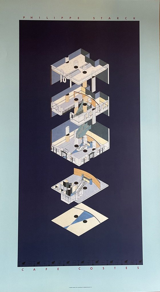 Image 1 of Philippe Starck, Caffe Costes, Copyright Edición Lidiarte, 1992, D-1000 Berlín 12