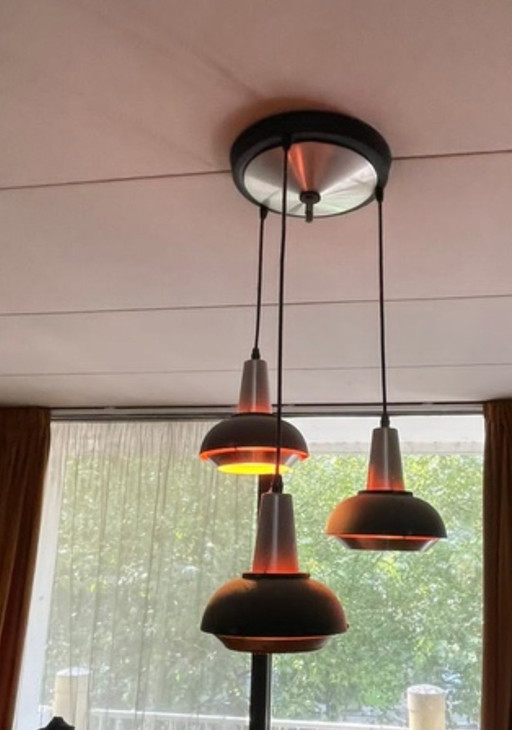 Vintage Lakro Cascade Pendant Lamp Space Age, 60s and 70s