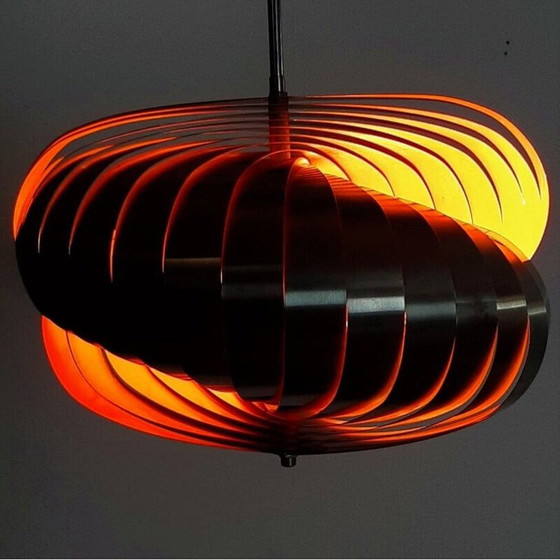 Image 1 of Lampada a sospensione vintage a spirale di Henri Mathieu per Lyfa Français, 1965