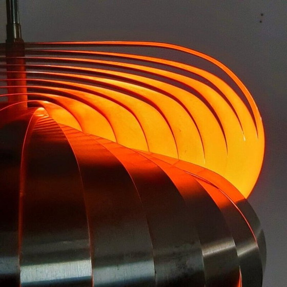 Image 1 of Lampada a sospensione vintage a spirale di Henri Mathieu per Lyfa Français, 1965