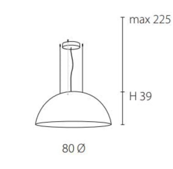 Image 1 of Lampe suspendue Cup80