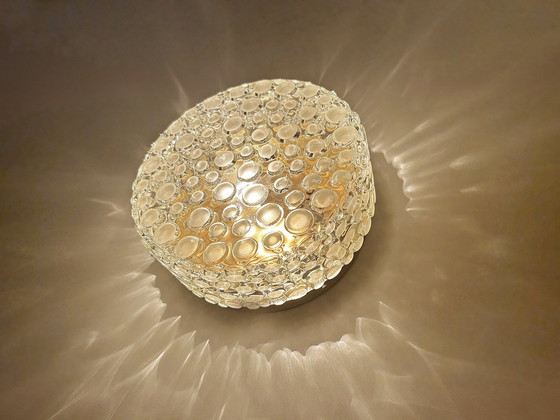 Image 1 of 2X Vintage Bubble Glass Wall Lights