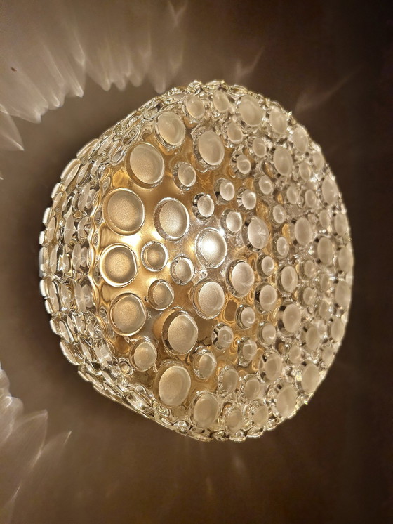 Image 1 of 2X Vintage Bubble Glass Wall Lights