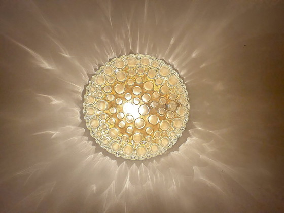 Image 1 of 2X Vintage Bubble Glass Wall Lights