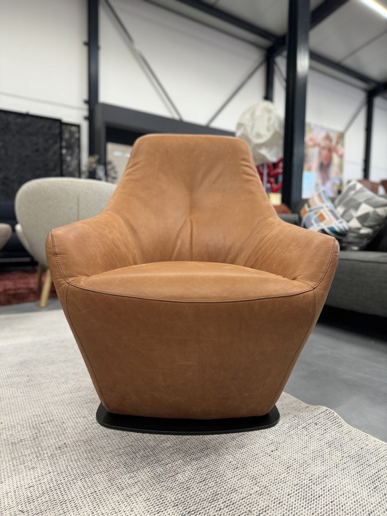 Image 1 of Leolux Cantate Swivel armchair Danza Mocha leather