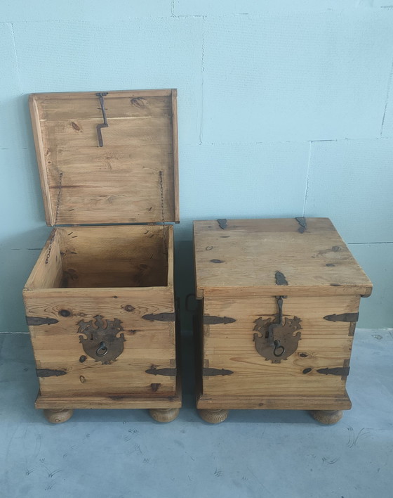 Image 1 of Vintage Storage Boxes 'Small Trunks Mexican Style'