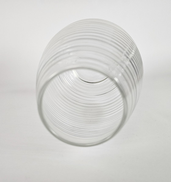 Image 1 of Glass Factory Leerdam - A.D. Copier - Ribbed Vase - Drop-Shaped - Clear Glass - 1953