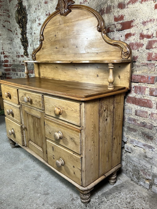 Country Console Cabinet English Victorian Style Xix