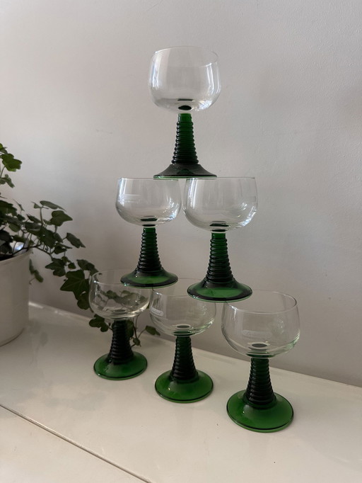 6x Wine glasses Roemer Moselle