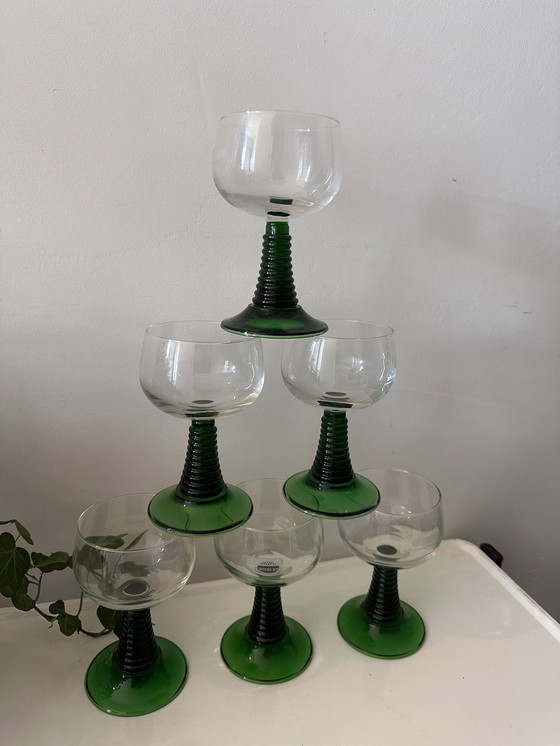 Image 1 of 6x Wine glasses Roemer Moselle