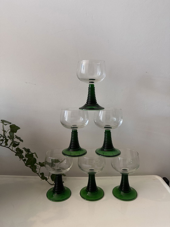 Image 1 of 6x Wine glasses Roemer Moselle