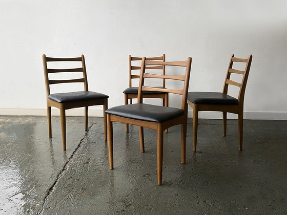 Image 1 of Set Of 4 1970'S Mid-Century Dining Chairs By Schreiber Furniture