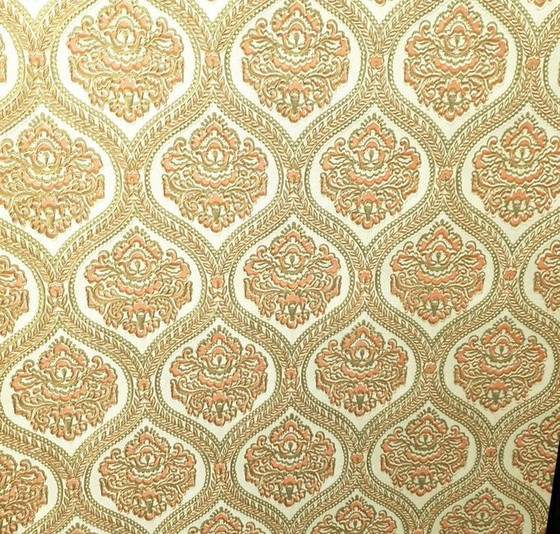 Image 1 of 13084 1970s Baroque Textured Wallpaper