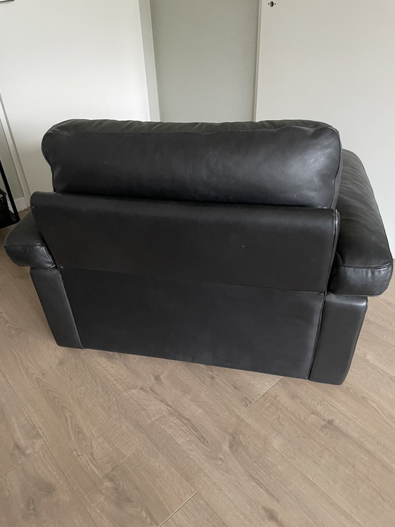 Image 1 of Poltrona Frau Armchair Petronio Tito Agnoli Black Leather