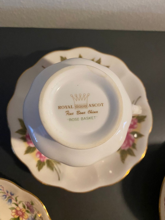 Image 1 of 6x Royal Ascot and Duchess cups and saucers