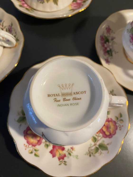 Image 1 of 6x Royal Ascot and Duchess cups and saucers