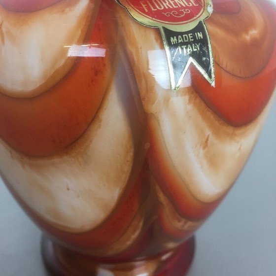 Image 1 of Jarrón de cristal de Murano de Opaline, Florencia, Italia, década de 1970