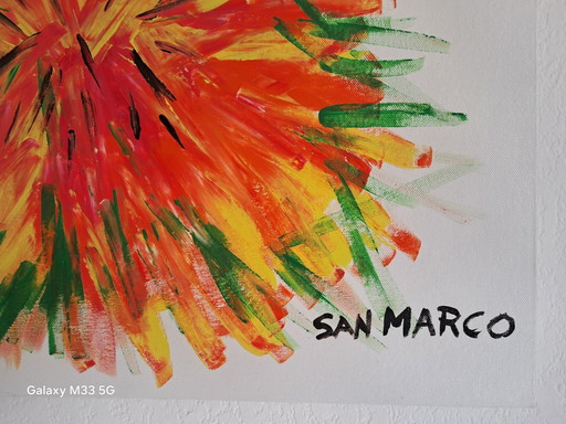 Artist Painting - Enzo San Marco - Combustion