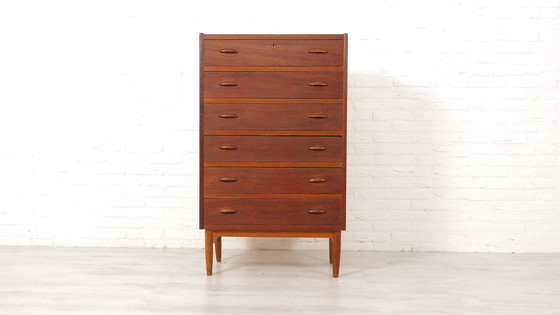 Image 1 of Commode danoise vintage | Teck | 6 tiroirs | 115 Cm