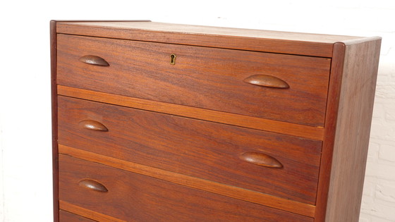 Image 1 of Commode danoise vintage | Teck | 6 tiroirs | 115 Cm