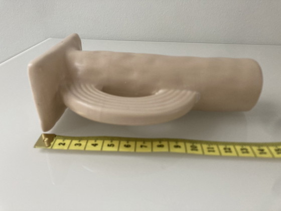 Image 1 of Beige Candlestick Of Ceramic