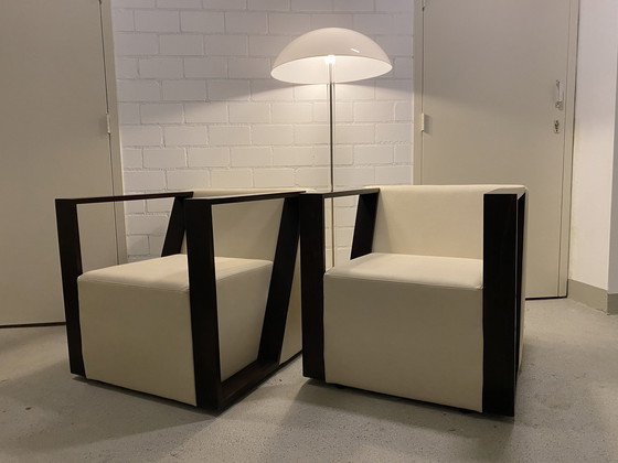 Image 1 of 2x Mobitec Lounge Design Armchairs