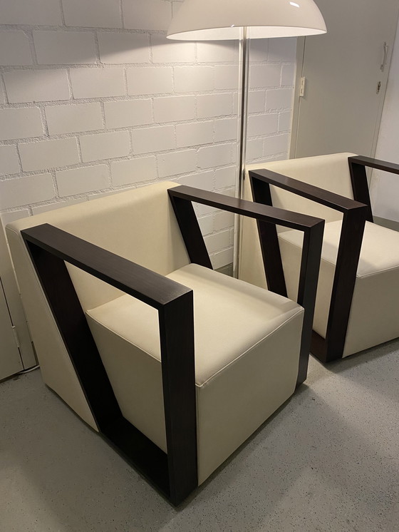 Image 1 of 2x Mobitec Lounge Design Armchairs