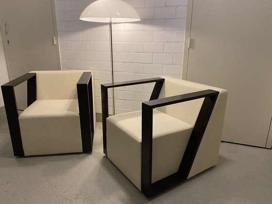 Image 1 of 2x Mobitec Lounge Design Armchairs