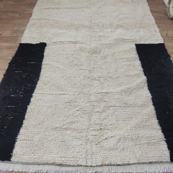 Image 1 of Berber carpet Handgemaakte Zwart En Wit