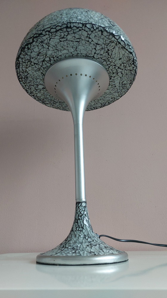 Image 1 of Vintage Glass Mosaic Table Lamp 1990s.