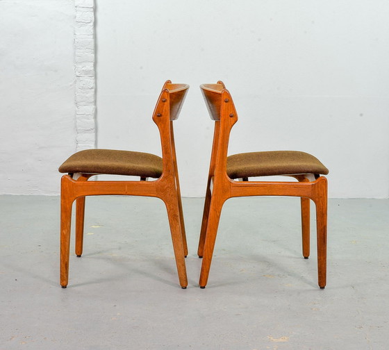 Image 1 of 4 Erik Buch Danish design teak dining room chairs for Oddense / OD Meubilair