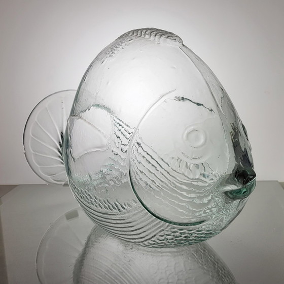 Image 1 of Moulded Glass Fish Jar