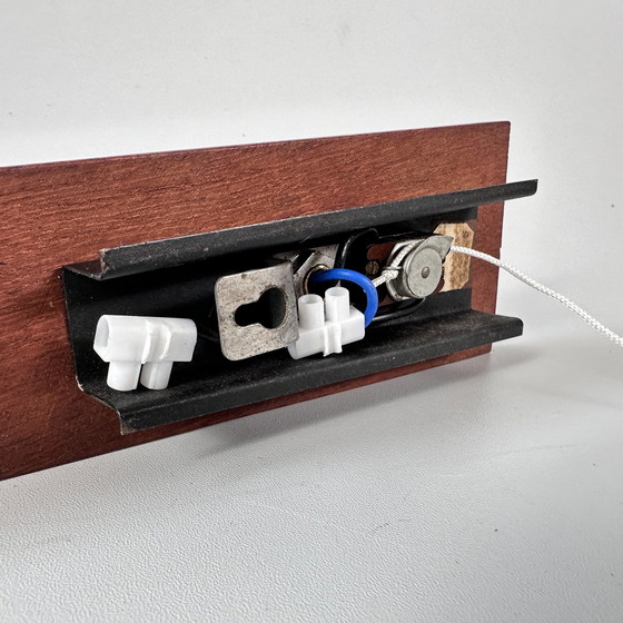 Image 1 of Applique vintage | Teak, vetro opalino, ottone