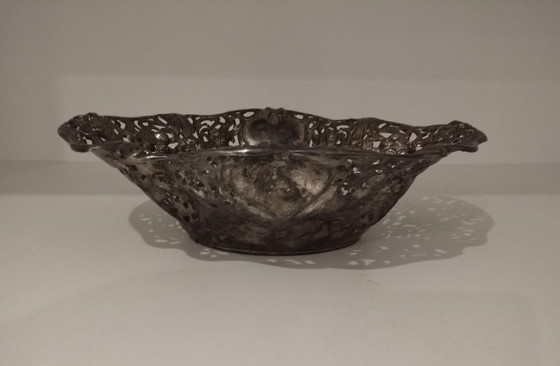 Image 1 of Elegant Large Basket, Antique Centerpiece