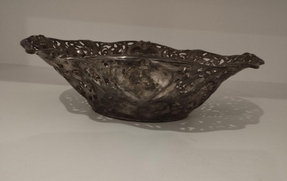 Image 1 of Elegant Large Basket, Antique Centerpiece